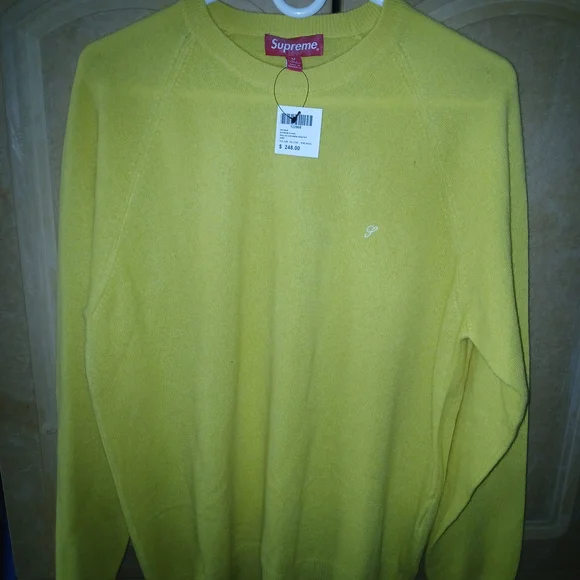 Supreme Yellow Men's Sweater - Picture 1 of 3
